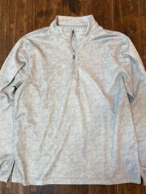 Pebble beach large Light Gray Quarter-Zip Pullover